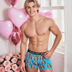 Personalized Face Boxer Custom Text Men Underwear with Heart Pattern Christmas Gift Personalized Photo Funny Valentines Gift