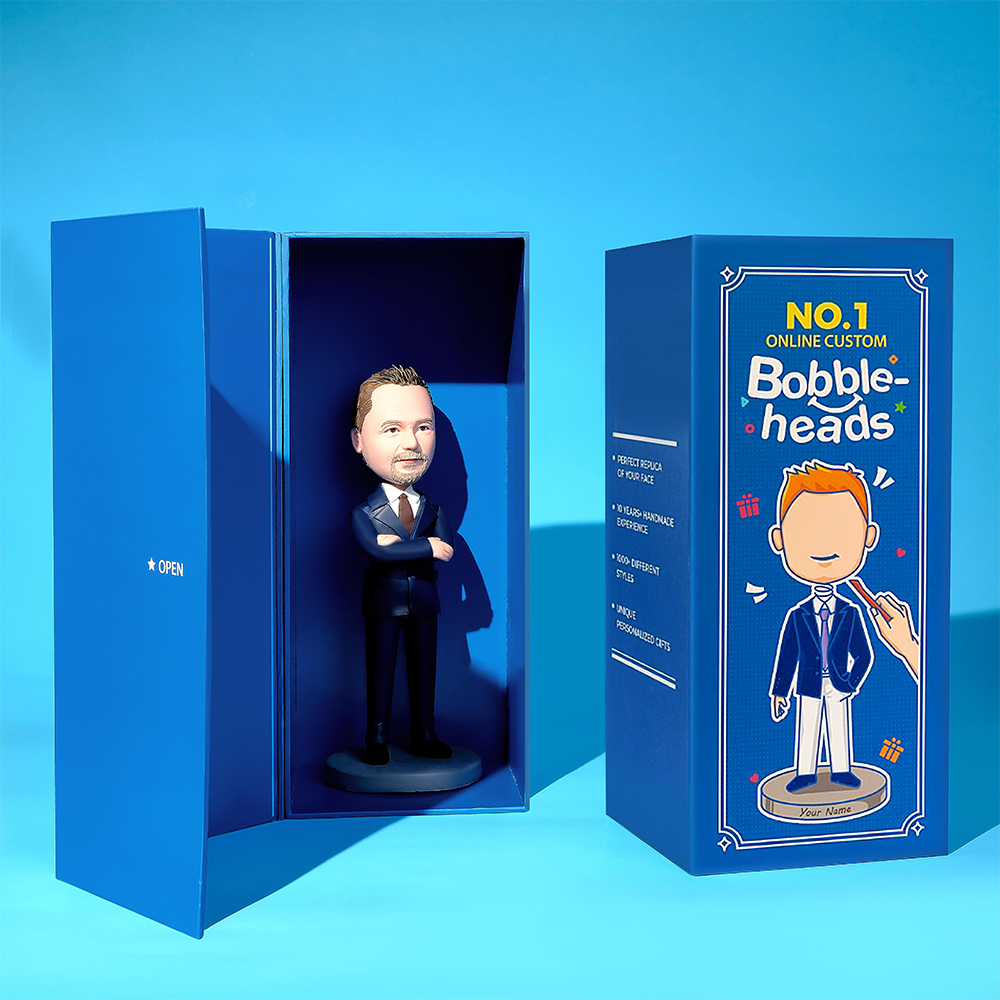 Custom Doctor Bobblehead Male Pharmacist Holding Pill Bobblehead