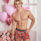 Personalized Face Boxer Custom Text Men Underwear with Heart Pattern Christmas Gift Personalized Photo Funny Valentines Gift