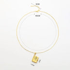 Personalized My Little Star Book Necklace – A Letter to My Daughter in a Locket, Adjustable Pendant with Message Inside, Meaningful Jewelry