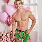 Personalized Face Boxer Custom Text Men Underwear with Heart Pattern Christmas Gift Personalized Photo Funny Valentines Gift