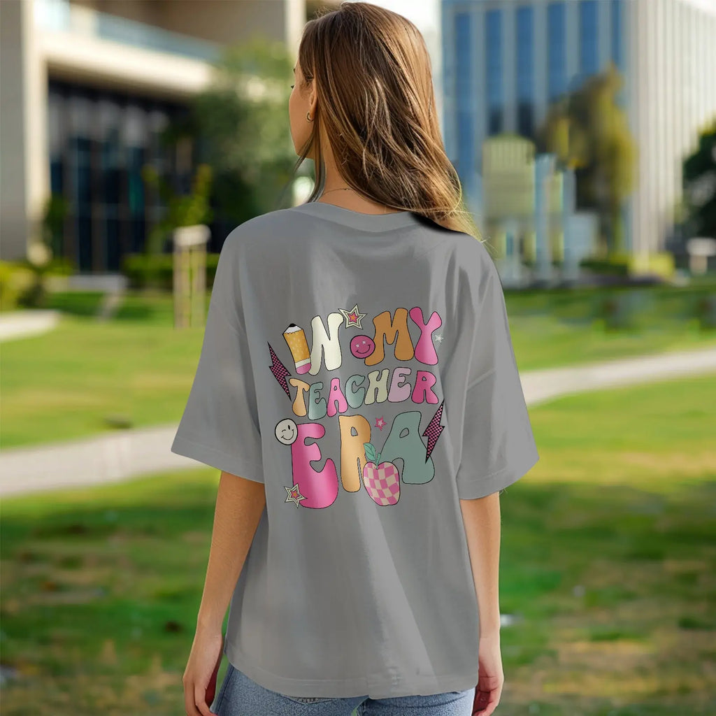 Personalized In My Teacher Era T-Shirt Teacher Custom Name Shirt Back to School Gifts
