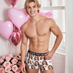 Personalized Face Boxer Custom Text Men Underwear with Heart Pattern Christmas Gift Personalized Photo Funny Valentines Gift