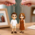 Custom 3D Mini Figure Keychain Figure from Your Photo Personalized Mini Doll Christmas Gift Idea