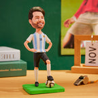 World Cup Argentina Custom Bobblehead with Engraved Text