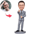 Business Man Believe In Yourself Custom Bobbleheads With Engraved Text