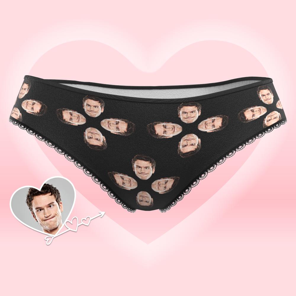 Custom Face Underwear for Her Personalized Multiple Color Women's Classic Thongs Lingerie Valentine Gift for Her