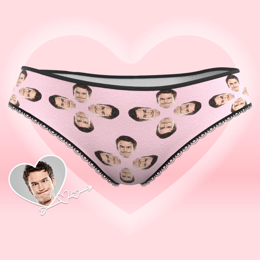 Custom Face Underwear for Her Personalized Multiple Color Women's Classic Thongs Lingerie Valentine Gift for Her