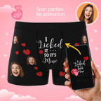 Custom Photo Boxer, Funny Face Boxer It's Mine AR View