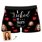 Custom Photo Boxer, Funny Face Boxer It's Mine AR View