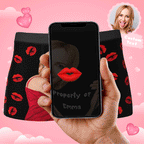 Custom Sexy Red Lips Boxer Brief with Face and Name