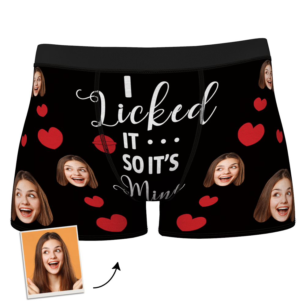Custom Photo Boxer, Funny Face Boxer It's Mine AR View