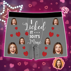 Custom Photo Boxer, Funny Face Boxer It's Mine AR View