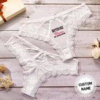 Personalized Panties Custom Name Lace Panties Gifts for Wife