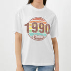Custom Year Classic Birthday T-Shirt Gifts Fashion Style Back-to-school Gift