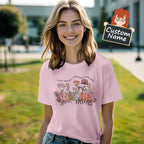 Personalized Wildflower T-Shirt Teacher Custom Name Shirt Back to School Gifts