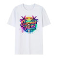 Personalized Cartoon Summer Vibes T-shirt with Name T-shirt Holiday Gift for Her