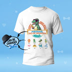 Custom Engraved T-Shirt Don't Mess With Papasaurus Best Gifts for Dad