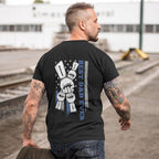 Personalized Fist Bump T-Shirt Custom Engraved Back Printed T-Shirt Father's Day Gift
