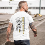 Personalized Fist Bump T-Shirt Custom Engraved Back Printed T-Shirt Father's Day Gift