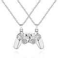 Personalized Magnetic Pendant Necklace with Engraved Initials Gift for Couple