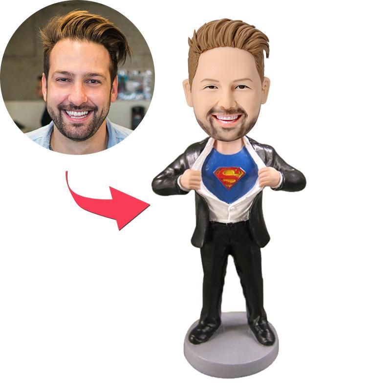 Superman Strip Popular Custom Bobblehead With Engraved Text