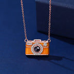 Personalized Photo Necklace Projection Gem Camera Necklace Anniversary Gifts for Her