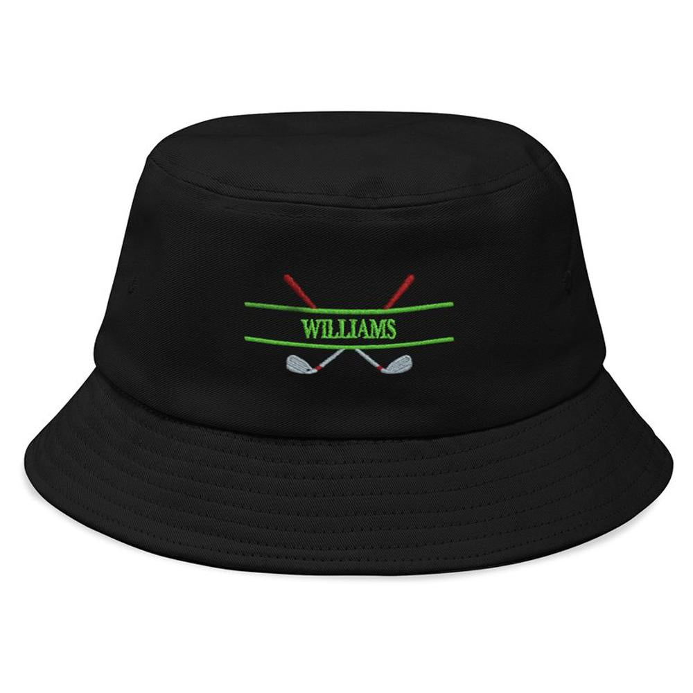 Custom Embroidery Golf Bucket Hat Personalized Name Fisherman Cap Gift for Golf Lover