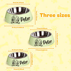 Personalized Pet Bowl Stainless Steel Dog Food Water Bowl Feeding Supplies Gift for Pet Owner
